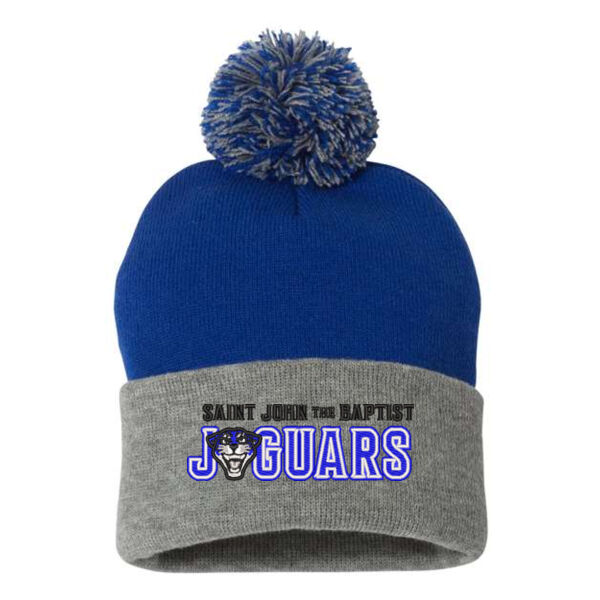 Sportsman 12" Pom-Pom Cuffed Beanie - Embroidered Logo Sportsman 12" Pom-Pom Cuffed Beanie - Embroidered Logo Thumbnail