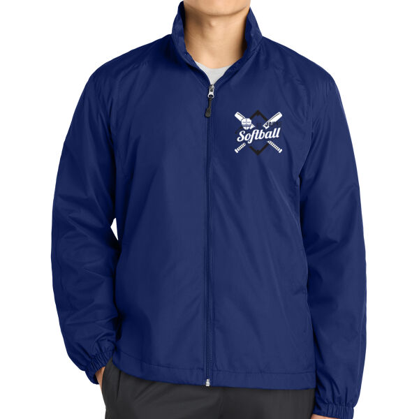 Sport Tek Full Zip Wind Jacket - Printed Logo Thumbnail