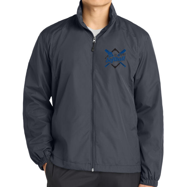 Sport Tek Full Zip Wind Jacket - Printed Logo Thumbnail
