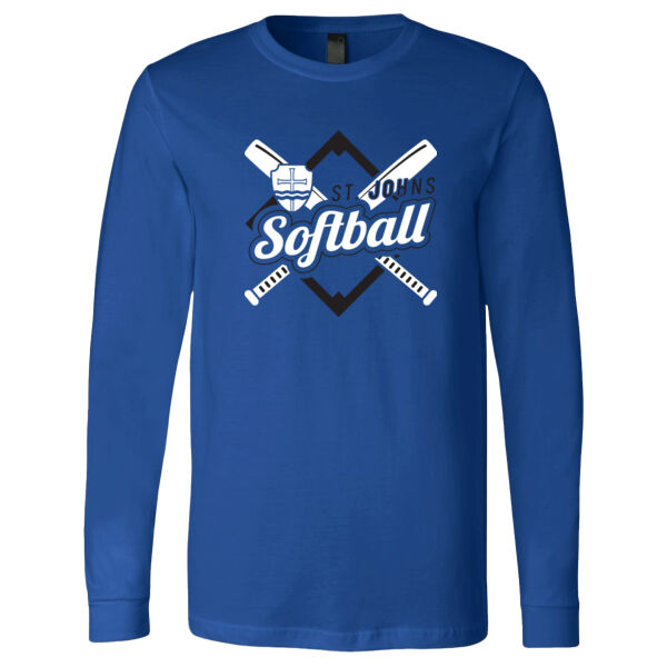 BELLA + CANVAS Unisex Jersey Long Sleeve Tee - Printed Logo Thumbnail