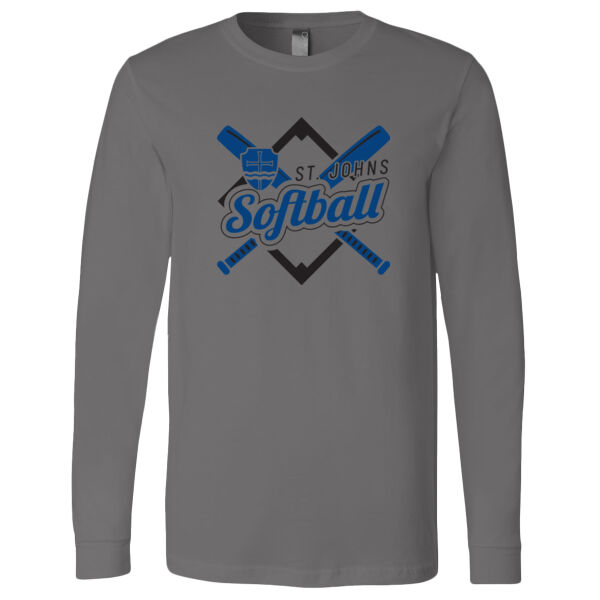 BELLA + CANVAS Unisex Jersey Long Sleeve Tee - Printed Logo Thumbnail