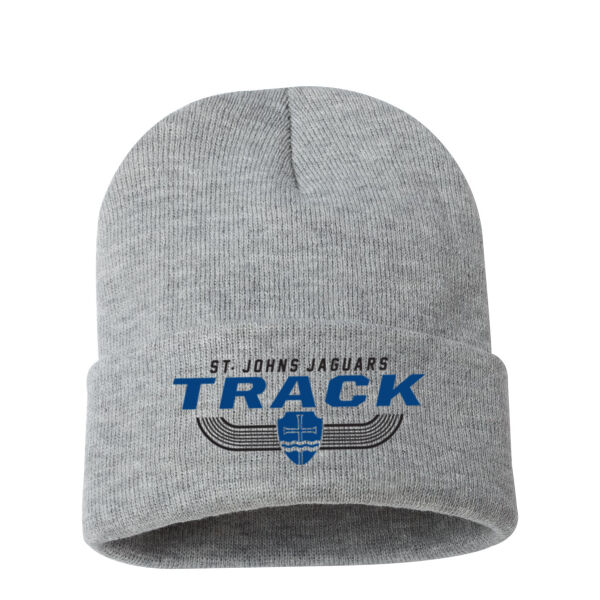 Sportsman 12" Solid Cuffed Beanie - Embroidered Logo Thumbnail