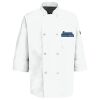 Eight Pearl Button Chef Coat with Thermometer Pocket Thumbnail